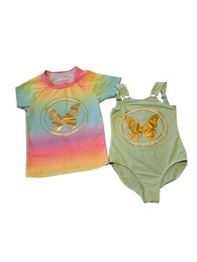 Girls Young Hearts Swim Set